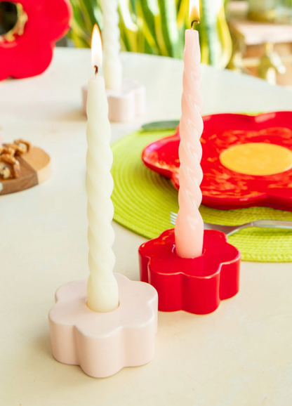 Daisy Candle Holder Pink