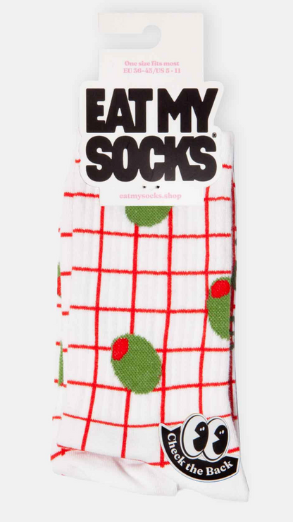 Olive Flat Socks