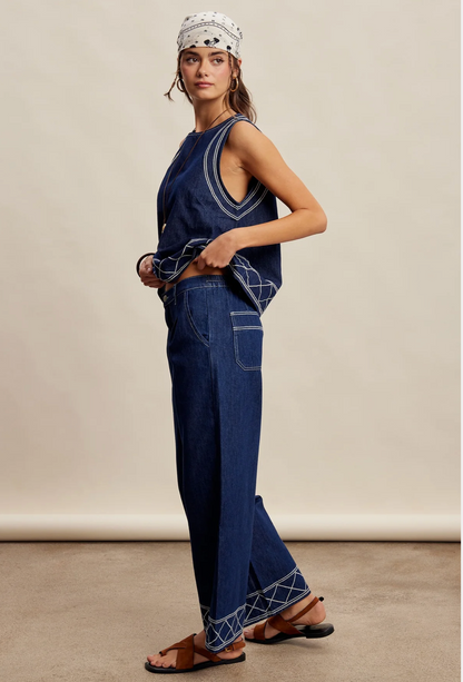 Embroidered Pant