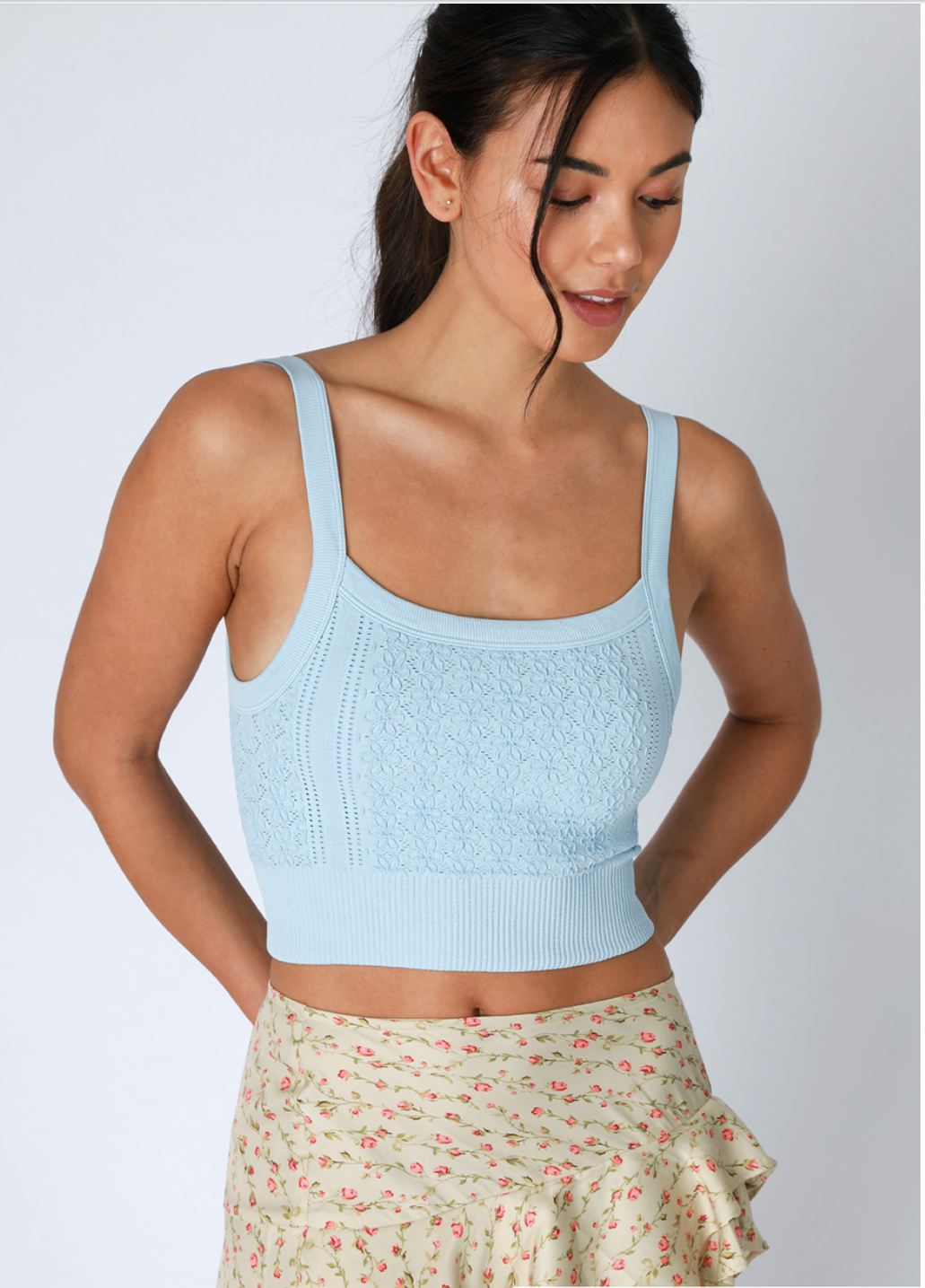 Floral Lace Crop Top