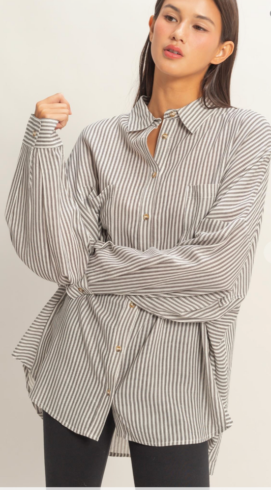 Oversized Button Up