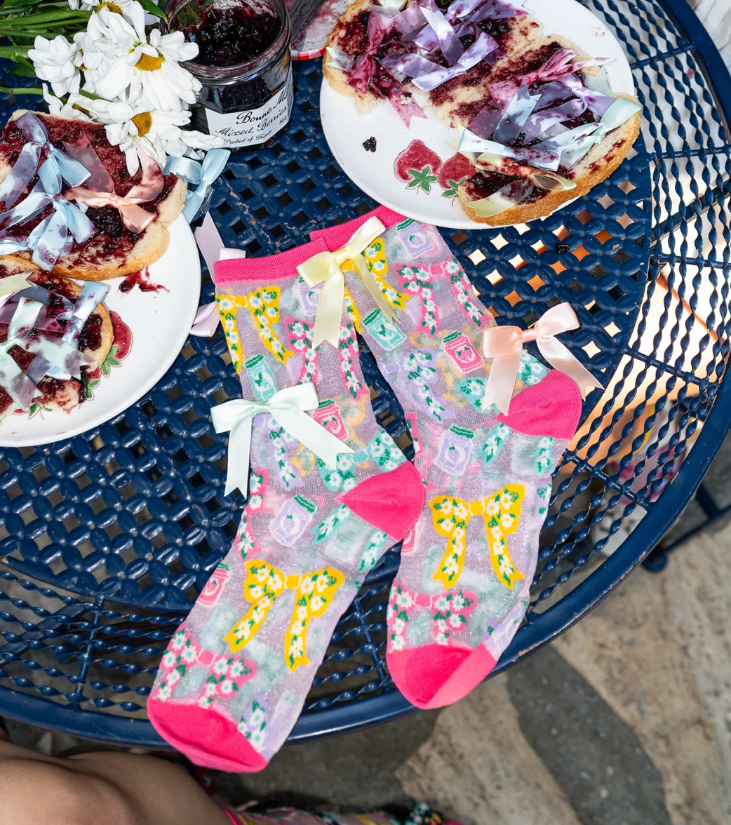 Bows and Jam Crew Sock