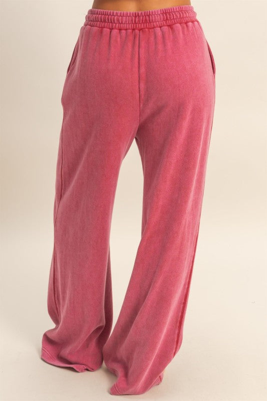 French Terry Wide Leg Sweatpants