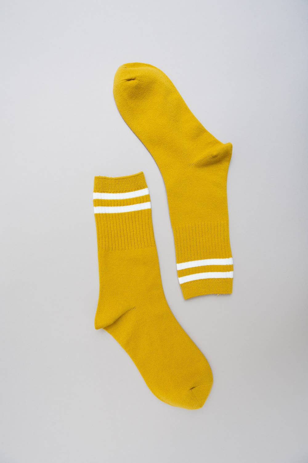 Retro Stripe Wool Blend Socks: Blue