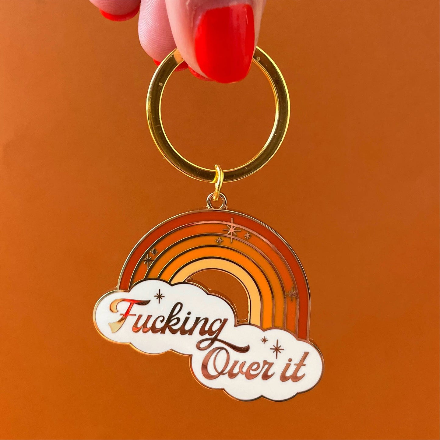 Fucking Over It Keychain