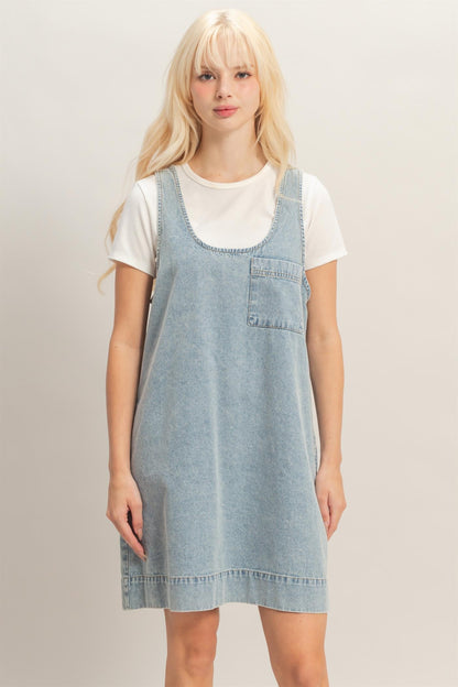 Denim Shift Dress