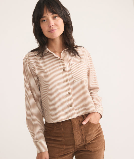 Mila straight Hem Button down