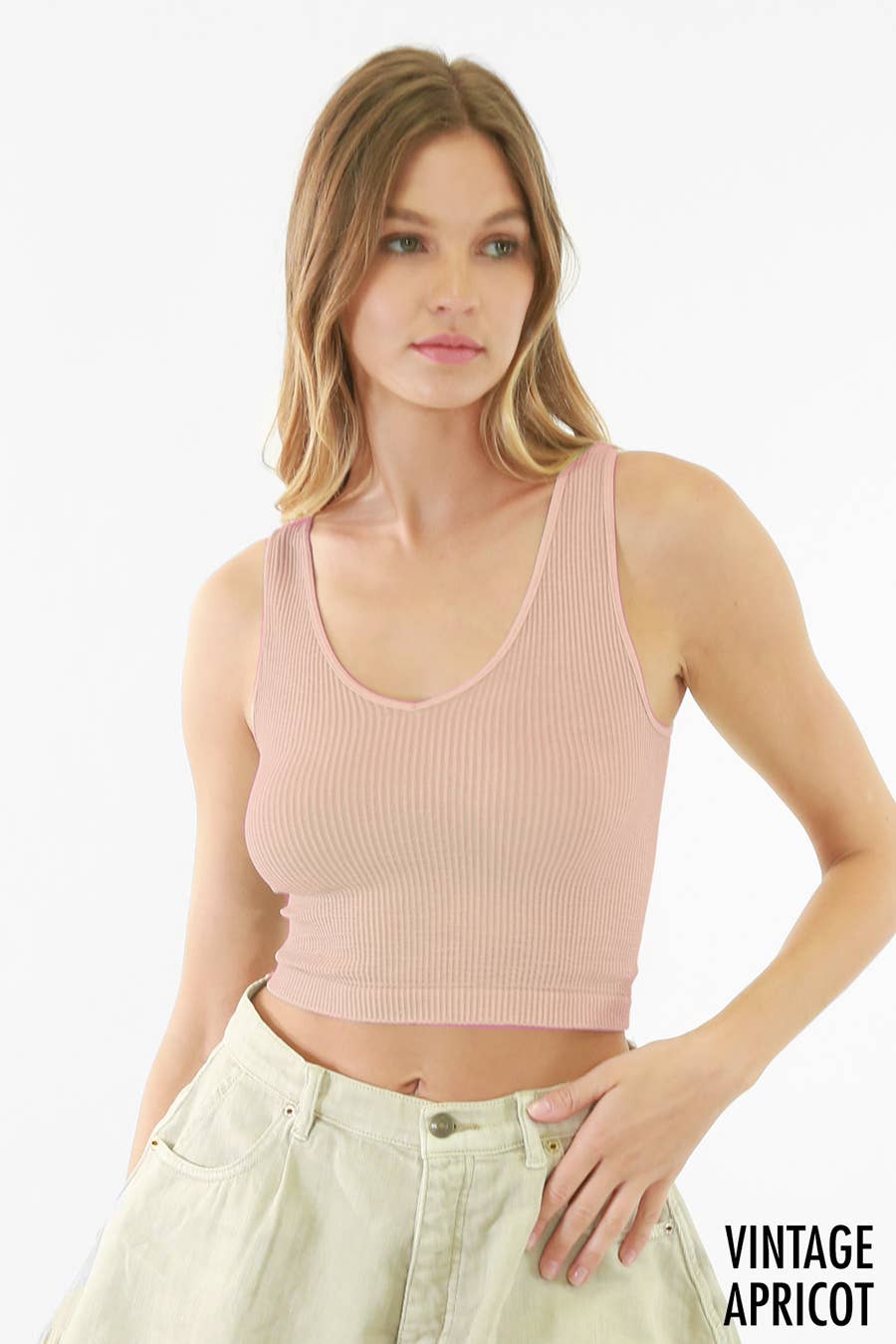 NS8153 - Vintage Reversible Crop Top